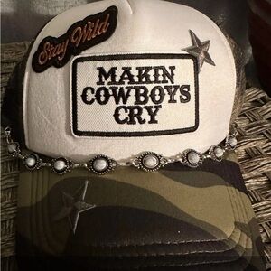 Camouflage Cowboy Hat with Patches